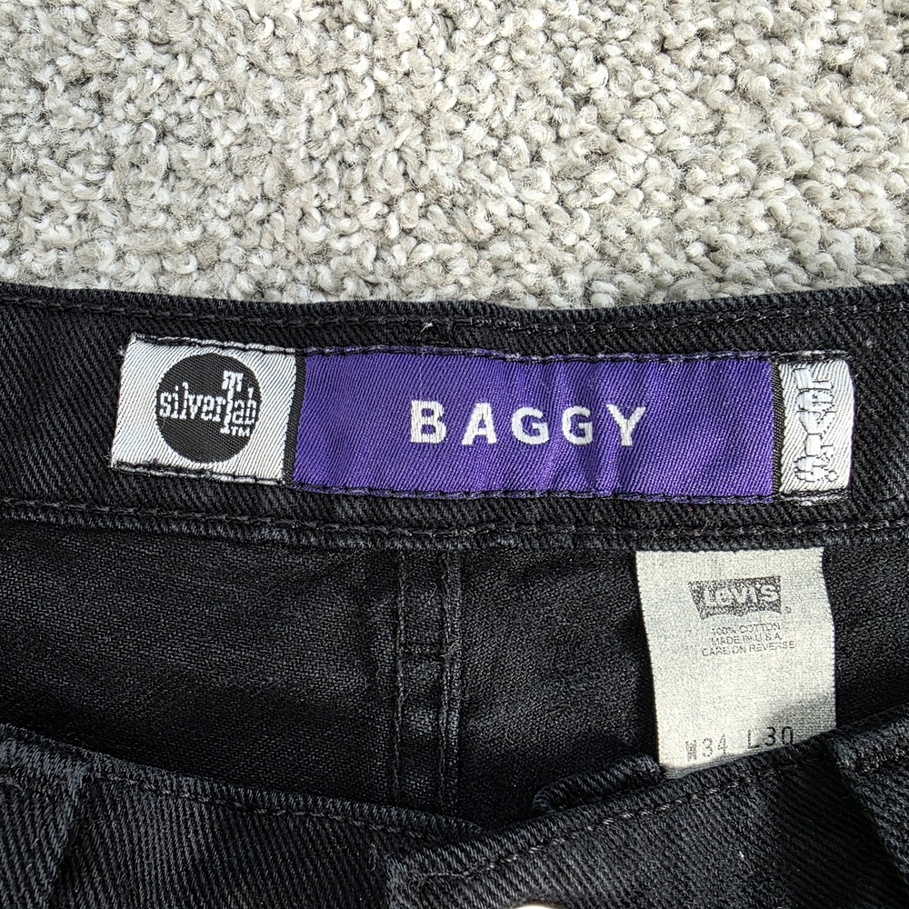 Levi's Black SilverTab Baggy Denim